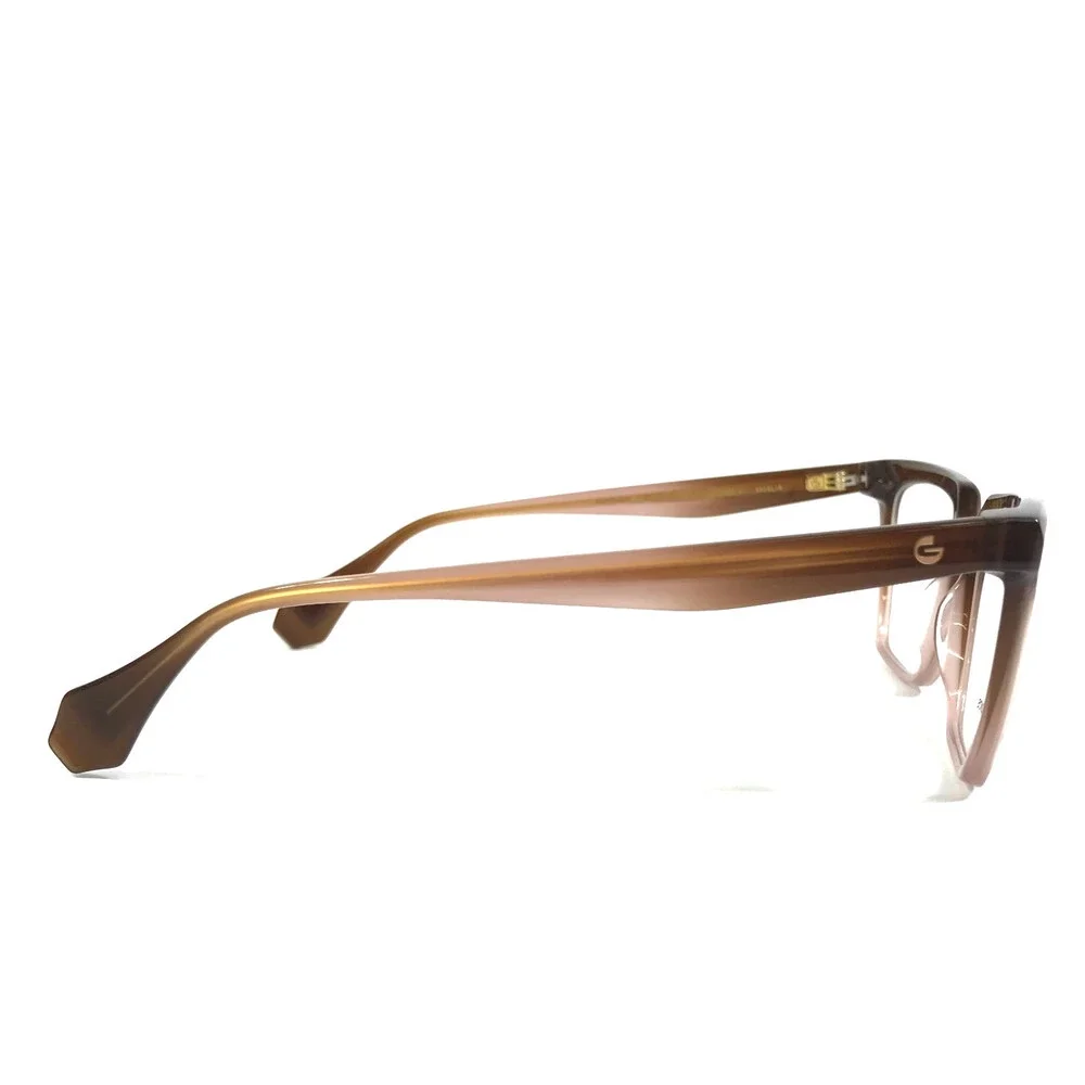 Gigi Studios Eyeglasses Frames AMALIA 6886/6 Brown Gradient Cat Eye 53-16-140